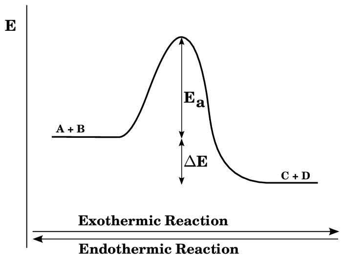 Endothermic and Exothermic Reaction diagram